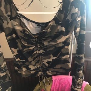 Camo Crop top